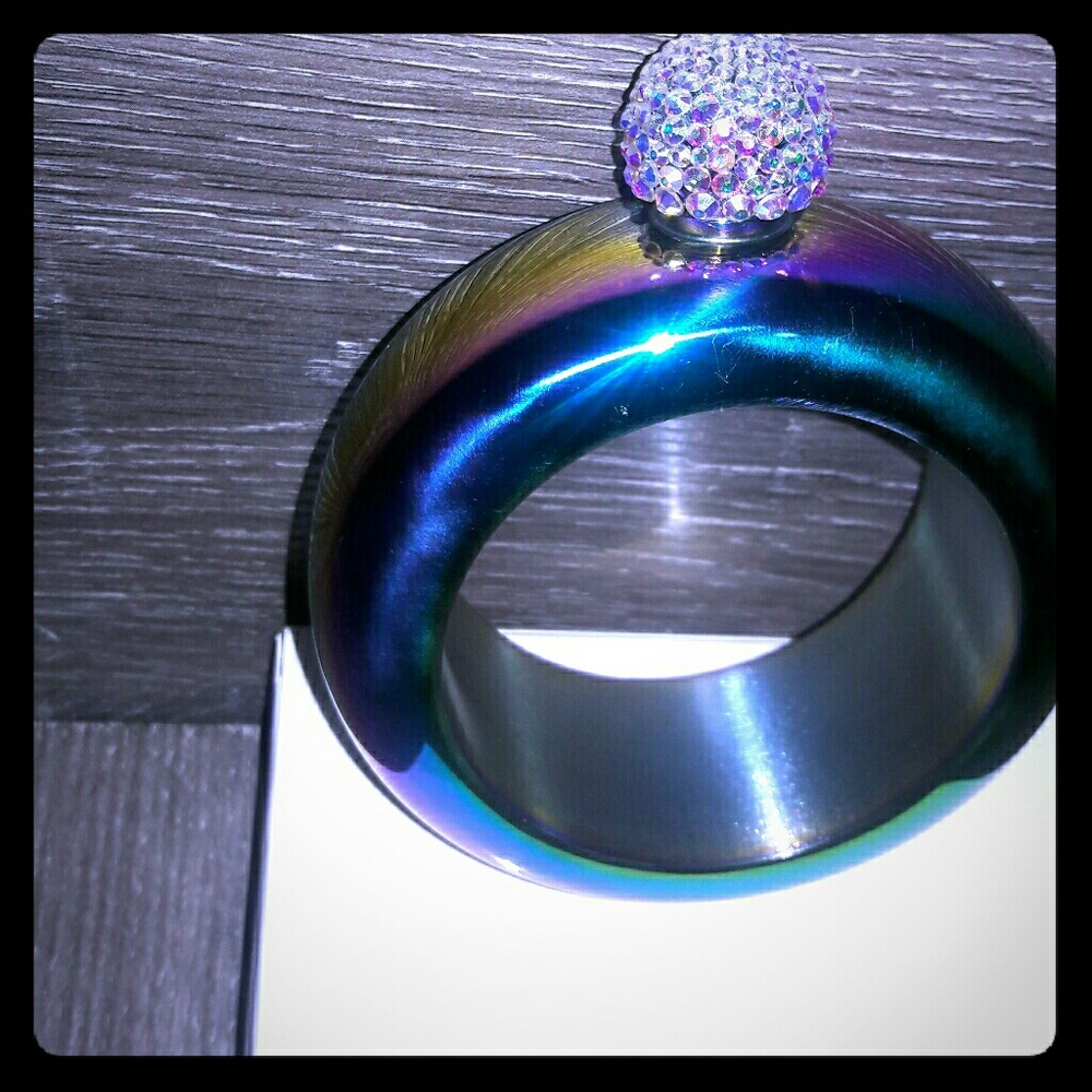 Bangle Flask W/ Custom Rhinestone